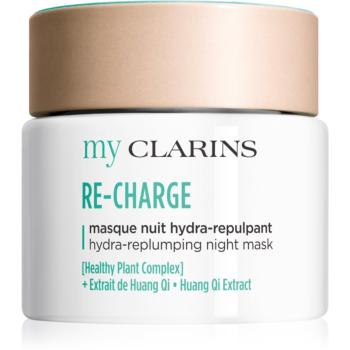 Clarins My Clarins Re-Charge Hydra-Replumping Night Mask energizující pleťová maska pro zářivý vzhled pleti 50 ml