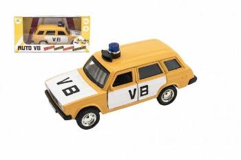 Teddies Policejní auto VB combi kov/plast 11,5cm na zpětné natažení na baterie se zvukem