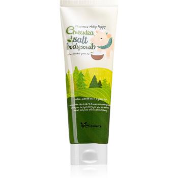 Elizavecca Milky Piggy Greentea Salt Body Scrub čisticí tělový peeling se zeleným čajem 300 ml