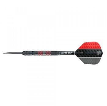 Darts szett TARGET steel, 23g, Vapor8 black, piros, 80%