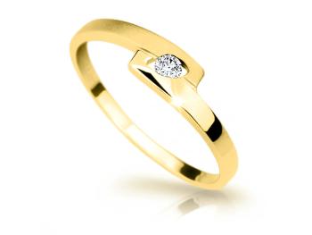 Cutie Jewellery Slušivý prsten ze žlutého zlata Z6725-1284-10-X-1 59 mm