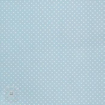 Bavlněná látka Petit dots light blue