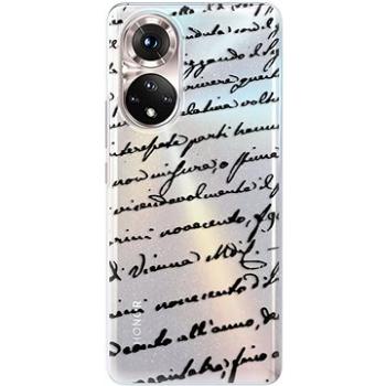 iSaprio Handwriting 01 pro black pro Honor 50 (hawri01b-TPU3-Hon50)