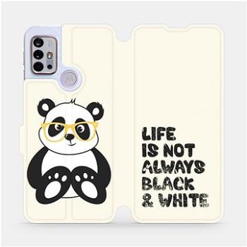 Flipové pouzdro na mobil Motorola Moto G10 - M041S Panda - life is not always black and white (5903516682928)