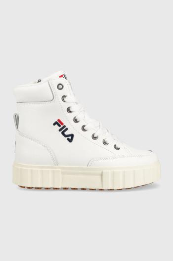 Dětské sneakers boty Fila Sandblast bílá barva