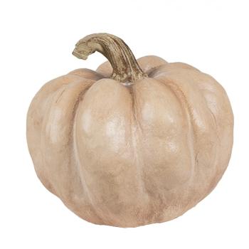 Béžová antik dekorace dýně Pumpkin Carbassa - Ø 14*12 cm  6PR4372