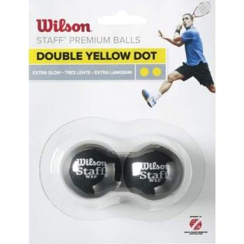 Wilson STAFF SQUASH 2 BALL DBL YEL DOT Squashový míček, žlutá, velikost