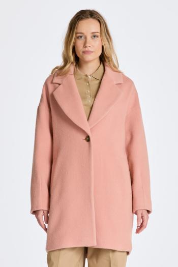 KABÁT GANT COCOON COAT SALMON PINK