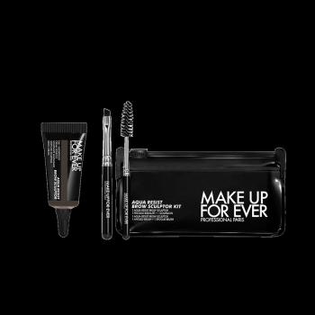 Make Up For Ever Sada pro úpravu obočí Aqua Resist Brow Sculptor Kit 50 Dark Brown