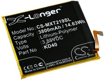 Helyettesítő mobil és telefon akku Motorola Moto G8 Plus 3800mAh Li-Polymer