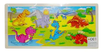 Dřevěné puzzle Dinosauři