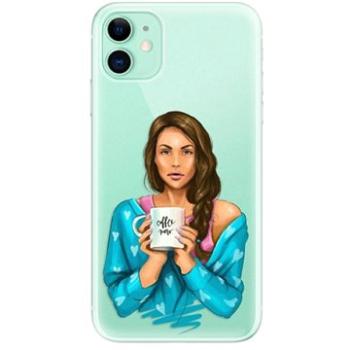 iSaprio Coffe Now - Brunette pro iPhone 11 (cofnobru-TPU2_i11)