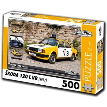 Retro-auta Puzzle č. 77 Škoda 120 L VB (1987) 500 dílků (8594047726778)