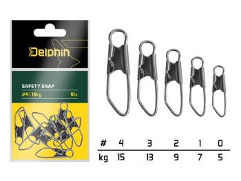 Delphin Karabinka Safety snap 10ks - vel.4/15kg