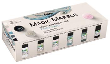 Kreul Magic Marble Sada barev pro mramorování Chalky Living Colours 6 x 20 ml