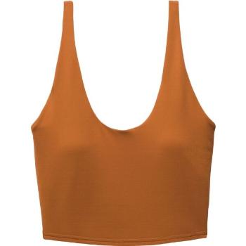 PrAna CHAKARA CROP TOP Dámské tílko, hnědá, velikost