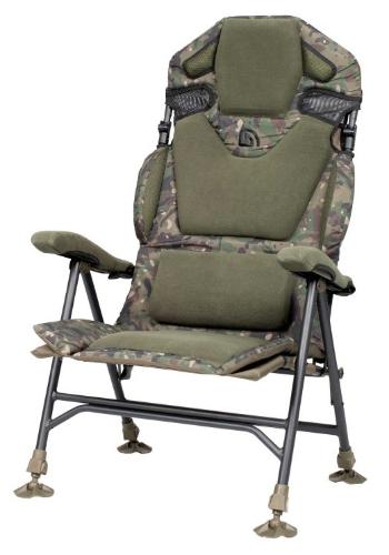 Trakker křeslo komfortní s područkami levelite camo longback recliner