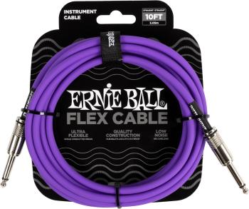 Ernie Ball Flex Instrument Cable 10'  Purple 