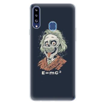 Odolné silikonové pouzdro iSaprio - Einstein 01 - Samsung Galaxy A20s