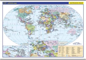 Svět – školní politická nástěnná mapa