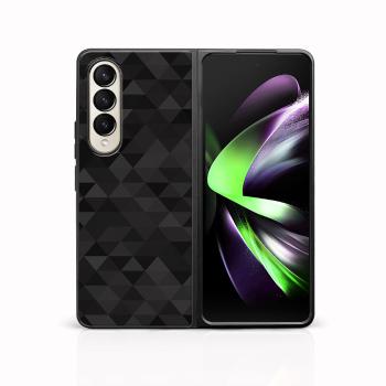 MY ART Ochranný kryt pre Samsung Galaxy Z Fold4 5G BLACK TRIANGLES (232)