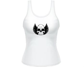 Dámské tílko Tank Top Okřídlená lebka