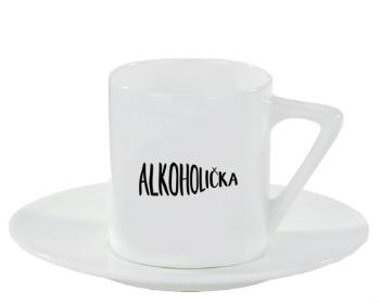 Espresso hrnek s podšálkem 100ml Alkoholička