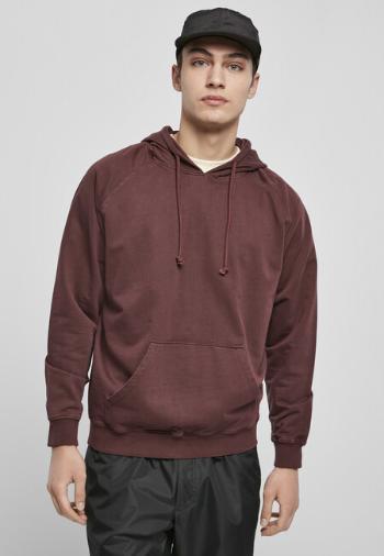 Urban Classics Overdyed Hoody cherry - S