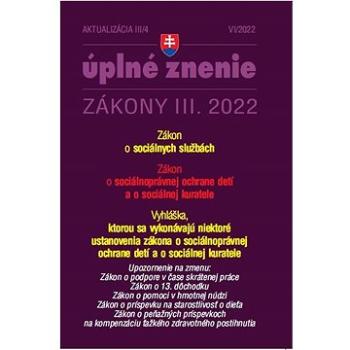 Aktualizácia III/4 2022 – Sociálne služby a sociálnoprávna ochrana detí (9771335612954)