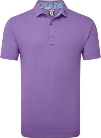 Footjoy Solid Primarose Trim Thistle 2XL Polo košile