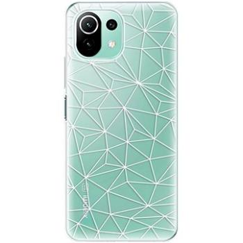 iSaprio Abstract Triangles 03 - white pro Xiaomi Mi 11 Lite (trian03w-TPU3-Mi11L5G)