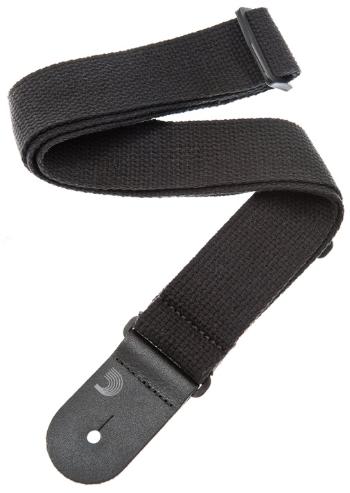 D'Addario Cotton Guitar Strap Black