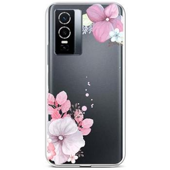 TopQ Kryt Vivo Y76 5G silikon Violet Blossom 72467 (Sun-72467)