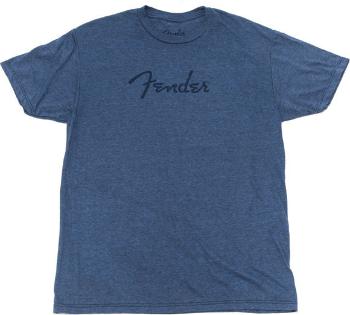 Fender Tričko Distressed Logo Premium Indigo Black S