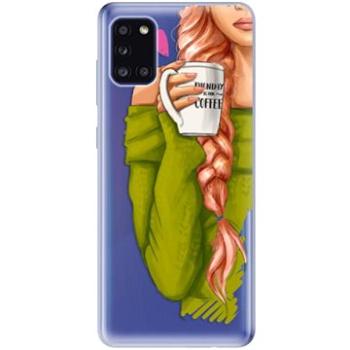 iSaprio My Coffe and Redhead Girl pro Samsung Galaxy A31 (coffread-TPU3_A31)