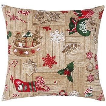 Bellatex VIANOCE - 45 × 45 cm - perníkové Vianoce (6423)