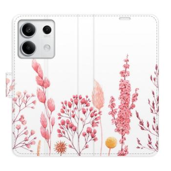 Flipové pouzdro iSaprio - Pink Flowers 03 - Xiaomi Redmi Note 13 5G