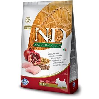 N&D low grain dog adult mini chicken & pomegranate 7 kg (8010276035073)