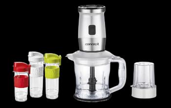 CONCEPT SM3391 Smoothie maker  + chopper + mlynček 700W 2x570ml+400ml biela