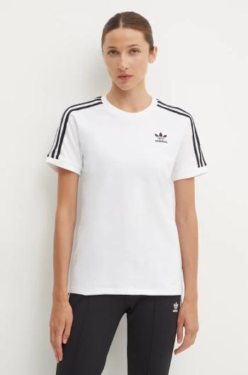 Bavlněné tričko adidas Originals bílá barva