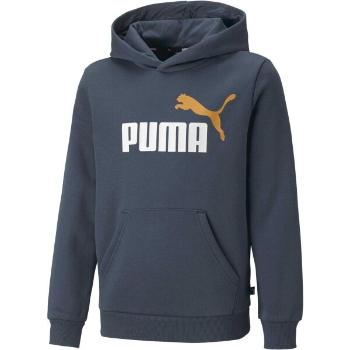 Puma ESSENTIALS + BIG LOGO HOODIE Chlapecká mikina, tmavě modrá, velikost