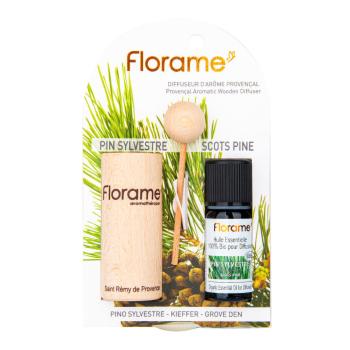 Difuzér provensálský dřevěný + éterický olej Borovice 10 ml BIO   FLORAME