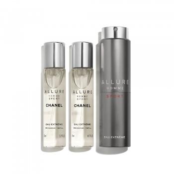 CHANEL Allure homme sport eau extrême SADA PLNITELNÝCH FLAKÓNŮ TWIST AND SPRAY – EAU EXTRÊME - 3X20ML 3x 20 ml