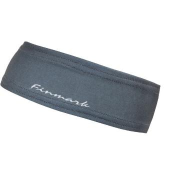 Finmark FUNCTIONAL HEADBAND Funkční čelenka, tmavě šedá, velikost