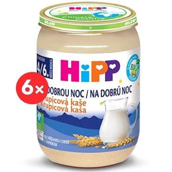 HiPP BIO Kaše na dobrou noc krupicová - 6× 190 g (4062300286702)