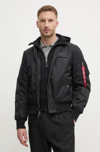 Bunda Alpha Industries MA-1 D-Tec pánská, černá barva, přechodná, 183110.515