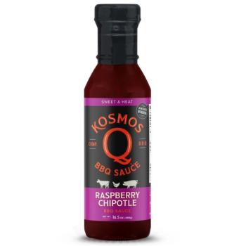 BBQ grilovací omáčka Raspberry Chipotle sauce 468g Kosmo´s Q