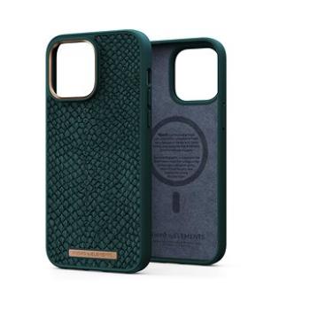 Njord iPhone 14 Pro Max Salmon Leather Magsafe Case Green (NA44SL02)