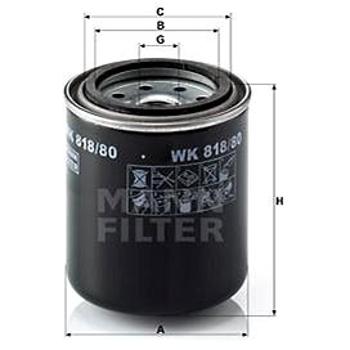 MANN-FILTER WK818/80 (WK818/80)