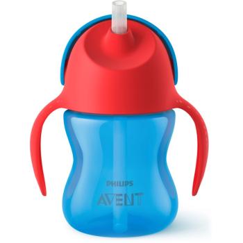 Philips Avent Cup with Straw hrnek s ohebným brčkem 9m+ Boy 200 ml